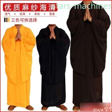 Shaolin Buddhist Monk Dress Meditation Haiqing Robe Kung Fu Suit Costumes