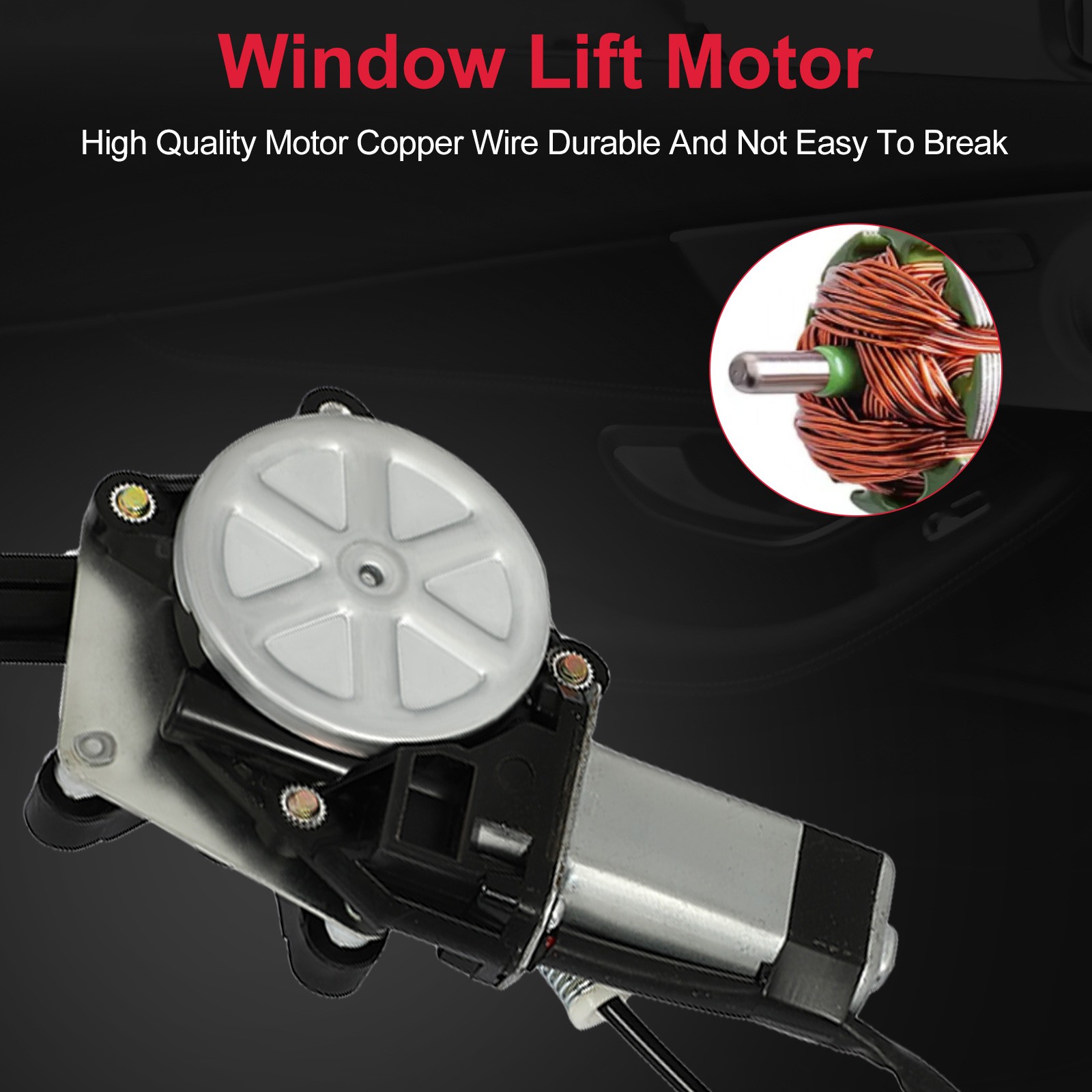 1pc Power Window Regulator w/ motor Rear Left For 07-2017 Jeep Wrangler 748-910 thumbnail 3