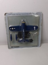 GE Fabbri F-4U Corsair Diecast Model Aircraft 1:100 with Stand