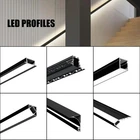 Black 1M Aluminium LED Strip Light Profile Channel Extrusion Housing Track Bar