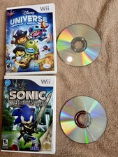Two Nintendo Wii Games. E10+  Sonic And The Black Knight And Disney Universe
