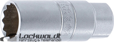 BGS Spark Plug Insert 12-Sided | Drive Internal Square 10 mm (3/8'') | SW 18 mm