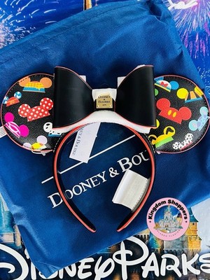 Disney Parks Dooney & Bourke Black Ear Hats Mickey & Minnie  display picture 2