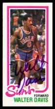 Walter Davis Autographed 1980-81 Topps Card #191 Phoenix Suns