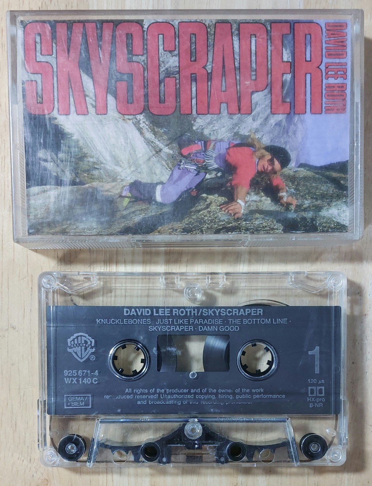 David Lee Roth - Skyscraper- Cassette Tape Album