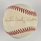 Double Duty Radcliffe ONL Signed Baseball Grays Negro League PSA/DNA Cert