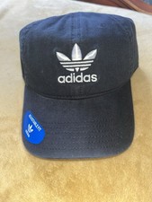Adidas Originals 975950 Strapback Relaxed Adjustable Cap Black New With Tags