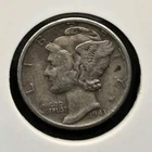 1943-P Mercury Dime 90% Silver US Mint Philadelphia