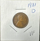 1931D Lincoln Cent VF