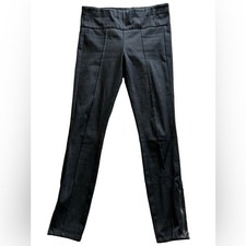 Pilcro by Anthropologie Black High Rise Denim Legging with Zipper Ankle Size 27