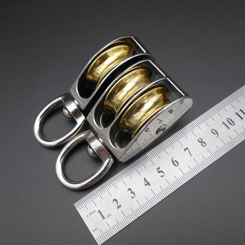 43 mm 58 mm 86 mm Schwenkrolle Hängescheibe Takelage Single Double Universal Rad - Bild 5 von 17