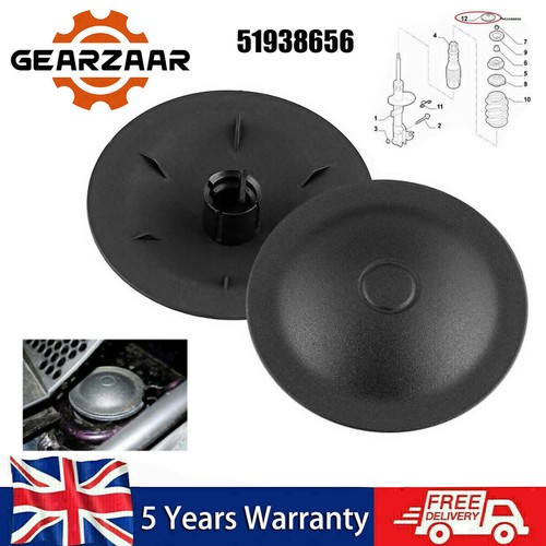 2x Front Top Suspension Strut Mount Cover Cap 51938656 for Fiat 500
