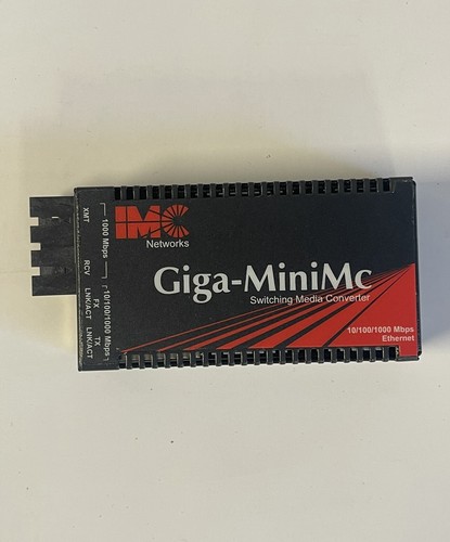 IMC Ethernet Gigabit Media Converter IE-Giga-MiniMc 856-10730 MM850-SC TX/FX - Picture 2 of 7