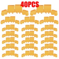 40PCS XT90 Male Female Connector 4.5mm Bullet Plug Adapter For RC Battery US