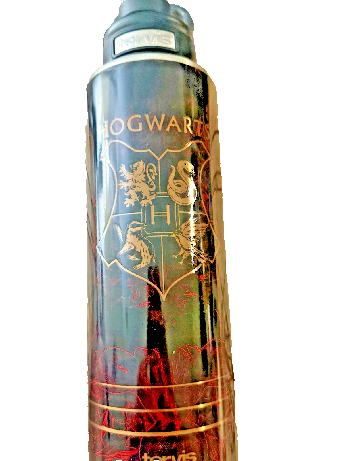 Harry Potter Hogwarts Crest 24oz Stainless Steel Water Bottle Wide Mouth
