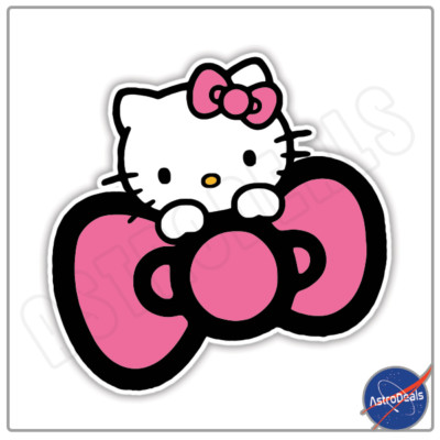 Hello Kitty Bow sticker window laptop bumper vinyl decal