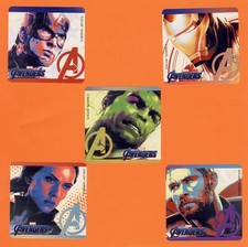 10 Avengers End Game Large Stickers - Captain America, Iron Man, Hulk, Thor