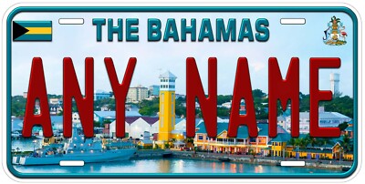 Personalized The Bahamas Nassau Novelty Car Tag License Plate | eBay