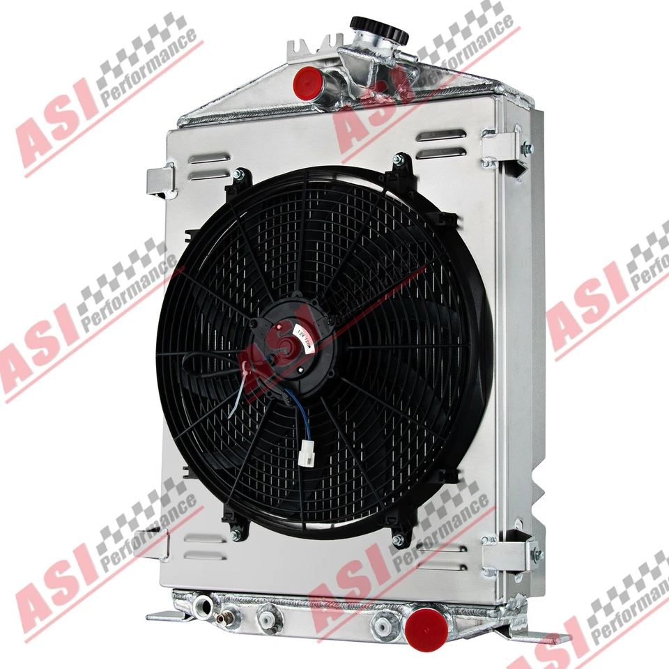 Relé de ventilador de cubierta de radiador de 4 filas para Ford Modelo 18/B/BB 1932 3,3 L l4 Gas AT Foto 3 de 4