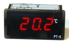 LED-Thermometer digital -30° +100°C 12V 24V Digitalthermometer Einbauthermometer