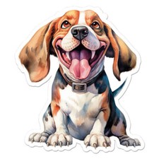 Funny Beagle Dog Sticker Decal