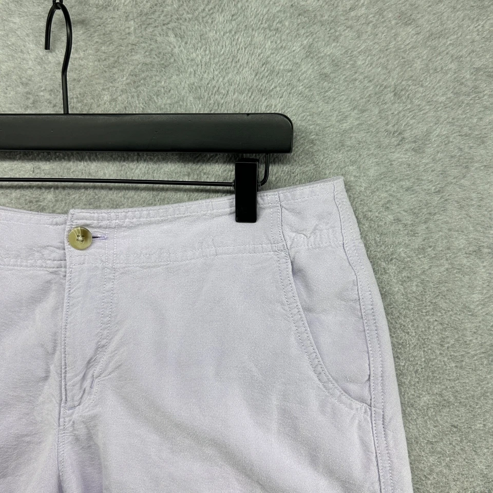 Columbia Shorts Womens Size 12 Purple Oxford PFG Flat Front Chino Hiking Travel - Image 3 of 4
