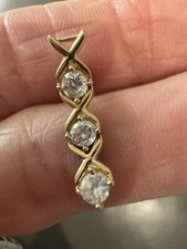 Single Huggie 1/2 Hoop Earring 14k Yellow Gold