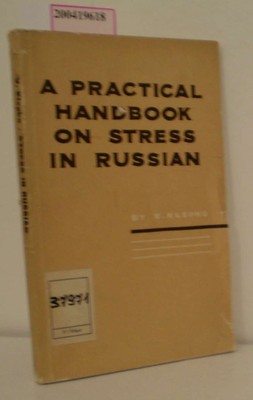 A Practical Handbook on Stress in Russian V. Klepko: