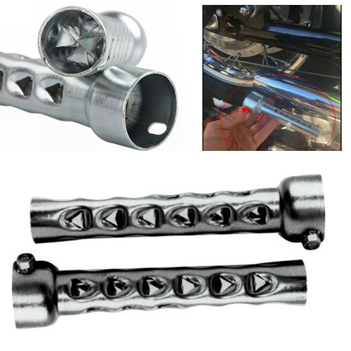 2X Baffles Exhaust Muffler 2" OD Straight Drag Pipes For Harley Touring Kawasaki eBay