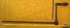 Antique Metal And Wood Crank Handle Metal Hand Crank