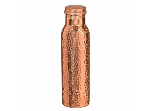 Copper Water Dispenser 5Ltr (Matka) Hammered Container Pot With Bottle & 2 Glass - Picture 3 of 5