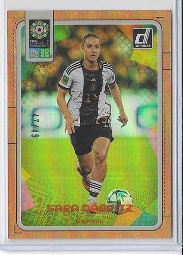 2023 FIFA Women's World Cup Sara Däbritz Orange Foil /49