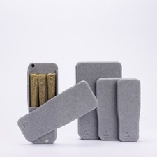 Pre-Rolls Case, Magnetic Cigarette Crush Proof Holder Cones Dark Stone Large
