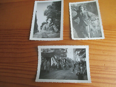 3 photo photograph 83 var CHANTIER JEUNESSE? 8 X 6 CM + - approx n5