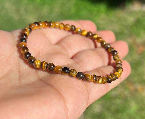 4mm-10mm Natural Gemstone Beaded Stretch Bracelet Crystal Healing Reiki Gifts - Picture 353 of 440