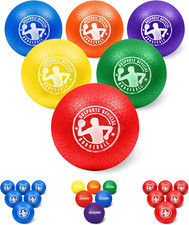 Inflatable Dodgeballs - Choose 5 Inch or 7 Inch No Sting Balls - Set of 6 Inc...