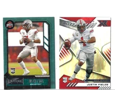 JUSTIN FIELDS   /~  -  2021   " PLAYBOOK - XR  ROOKIE CARD "  -  OHIO ST!