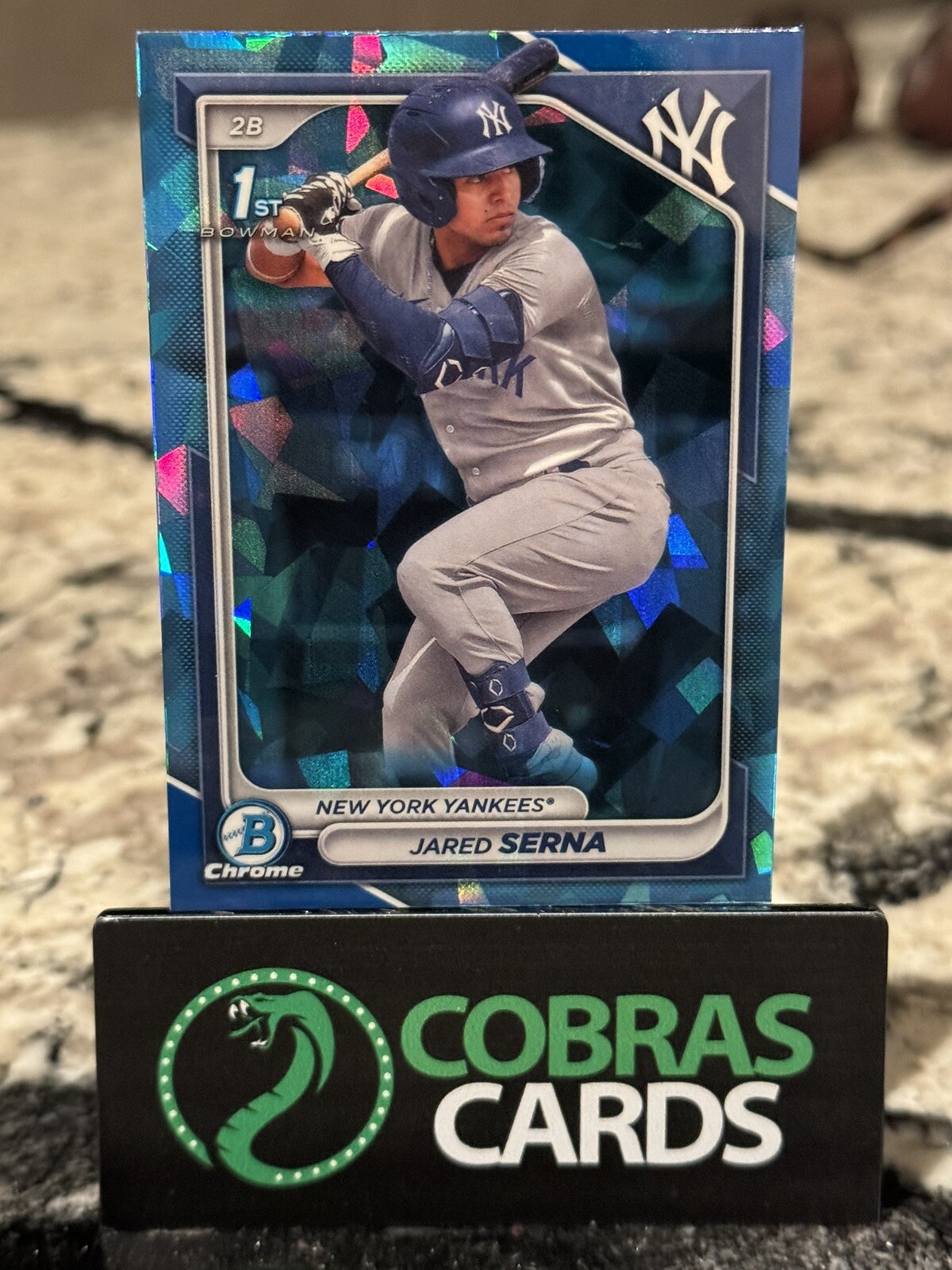 2024 1st Bowman Chrome Sapphire Jared Serna #BCP-68 New York Yankees