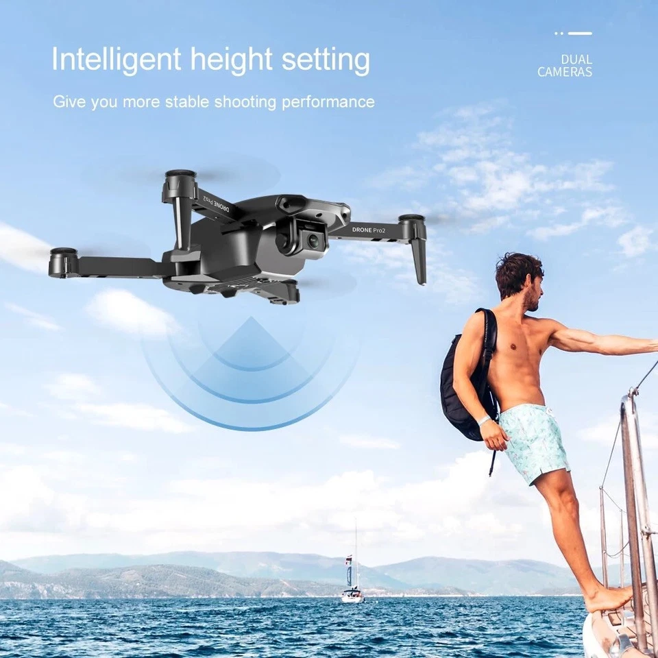 OFFERTA fino 9/4/25 Drone Professionale Con Telecamera 4K UHD (colorazione Nera) - Immagine 4 di 4