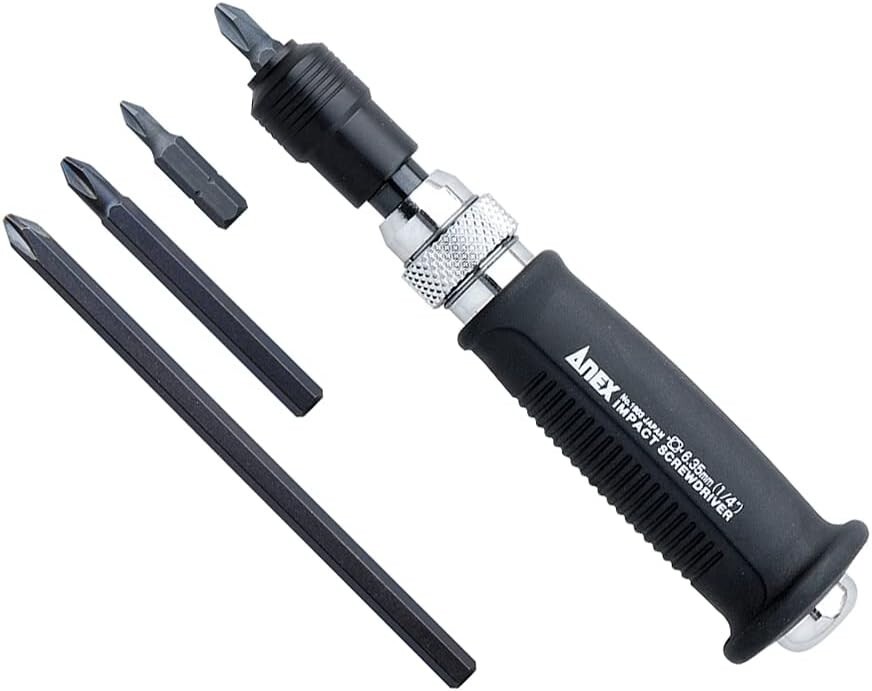 ANEX 1903-S Mini Impact Screwdriver with 4 Bits Japan | eBay