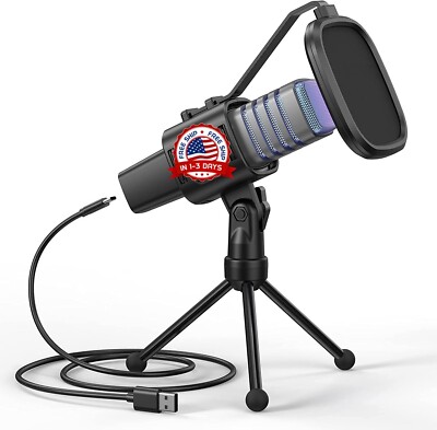 Microfono Condensador Profesional Grabacion Estudio Skype Karaoke Canto Fiesta
