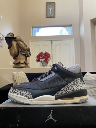 jordan 3 black cement ebay