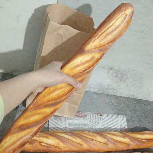 Pane finto in PU modello 1pz baguette chic 45X6X3cm per arredo cucina - Foto 6 di 12