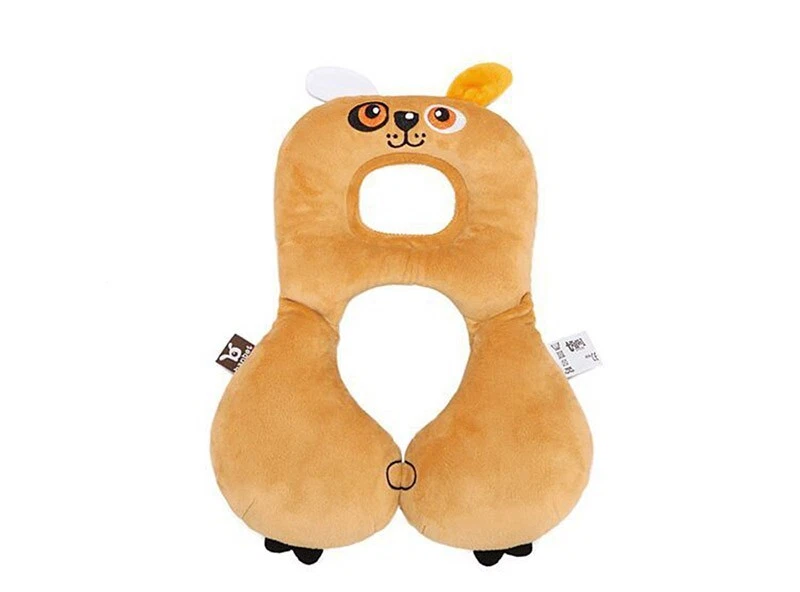 Cute Animal Neck Pillow for Kids 1-4 Years - Soft Travel Headrest