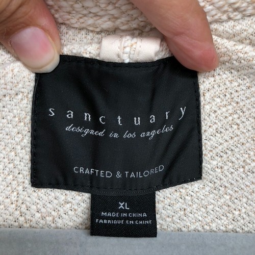 Sanctuary Coatigan Sweater Jumper Womens XL Cream Gorpcore Cozy - Picture 11 of 13