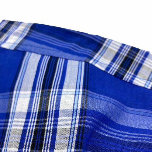 New Polo Ralph Lauren Men's Pajama Sleep Shirt Blue Plaid Short Sleeve Cotton - Picture 4 of 5
