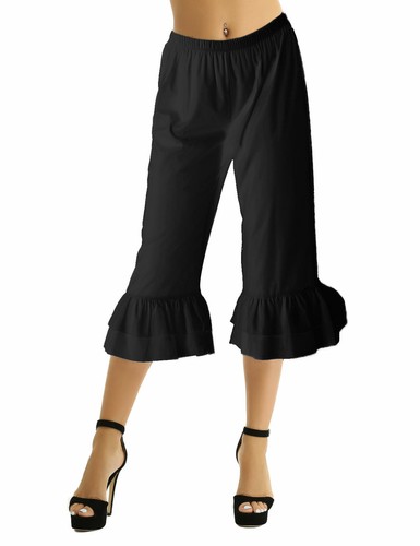 Women Victorian Pantaloons Bloomers Retro Ruffle Pants Lolita Cosplay Costume - Picture 29 of 46