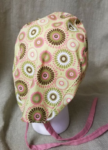 Medaillon Kreis grün & rosa medizinisch chirurgisch SCRUB CAP - Bild 3 von 6