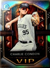 2025 Bowman Chrome Very Important Prospects Charlie Condon #VIP-9RC Rockies Lot