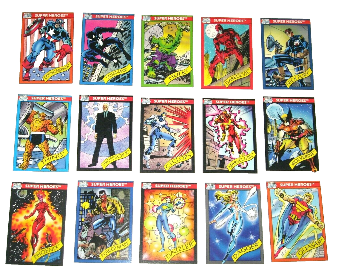 1990 MARVEL UNIVERSE SERIES 1 COMPLETE 162 CARD SET NM STAN LEE